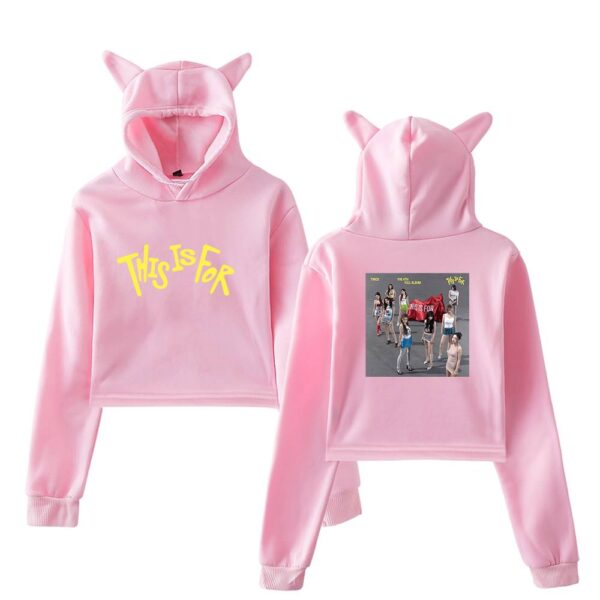 Twice This Is For Cropped Hoodie #4 - Image 5