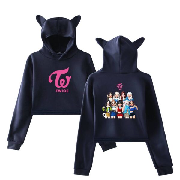 Twice Zepeto Cropped Hoodie #4 - Image 3