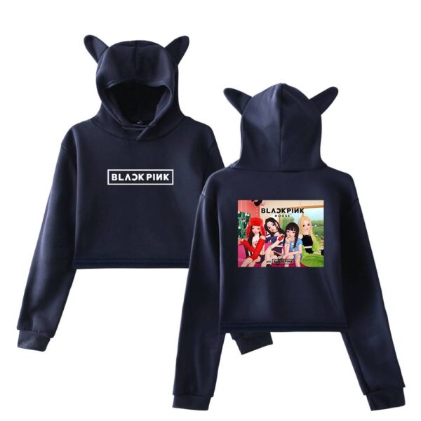 Blackpink Zepeto Cropped Hoodie #5 - Image 3