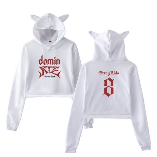 Stray Kids Dominate World Tour Cropped Hoodie #1