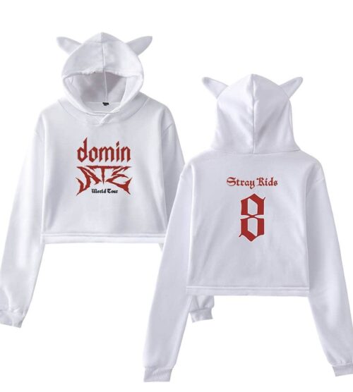 Stray Kids Dominate World Tour Cropped Hoodie #1