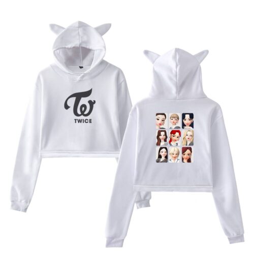 Twice Zepeto Cropped Hoodie #1