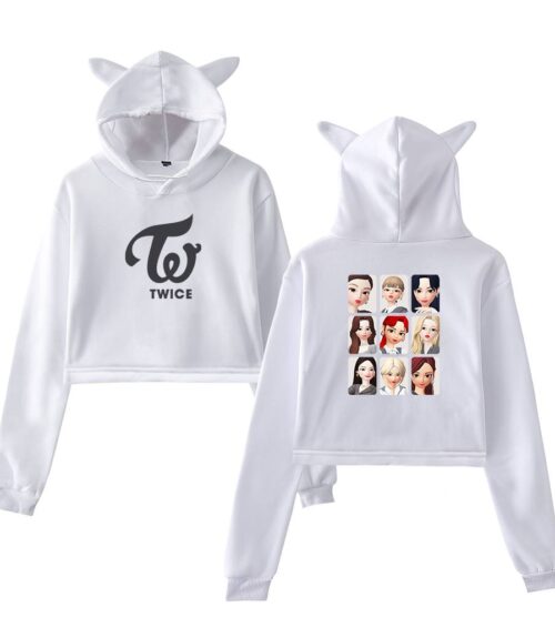 Twice Zepeto Cropped Hoodie #1