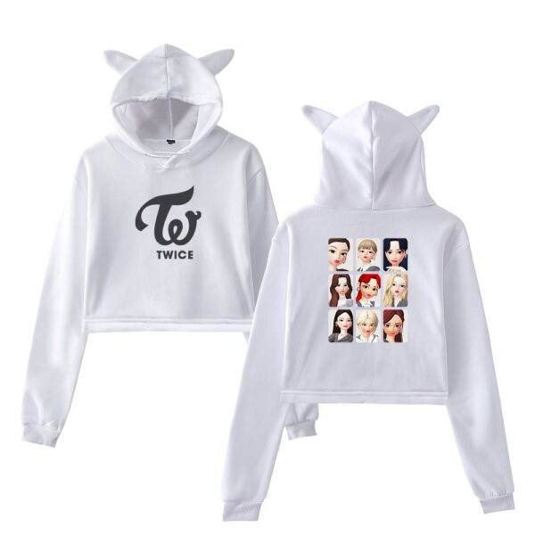 Twice Zepeto Cropped Hoodie #1
