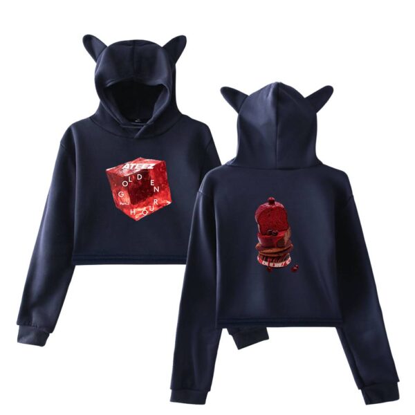 Ateez Cropped Hoodie #1 - Image 3
