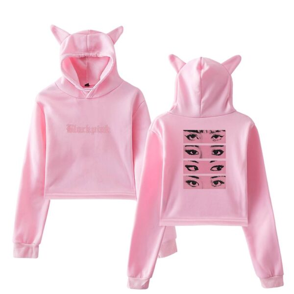 Blackpink Cropped Hoodie #1 - Image 5