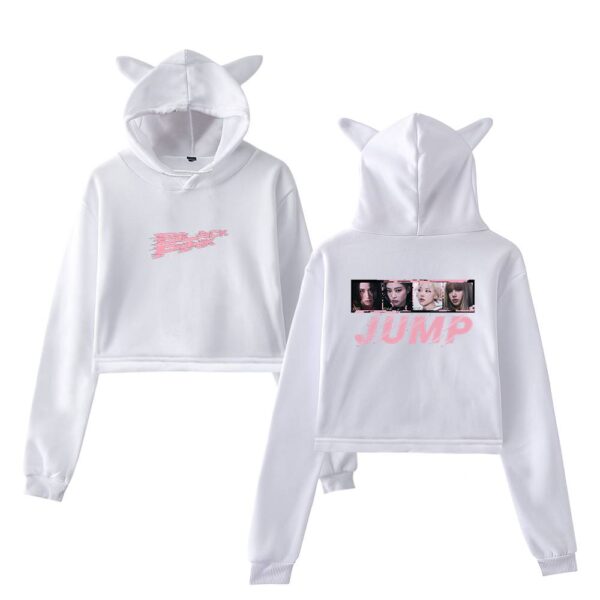 Blackpink Jump Cropped Hoodie #2 - Image 3