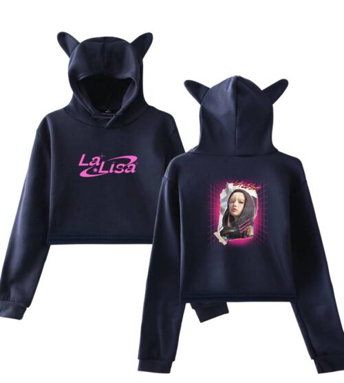Lisa Blackpink Cropped Hoodie #2
