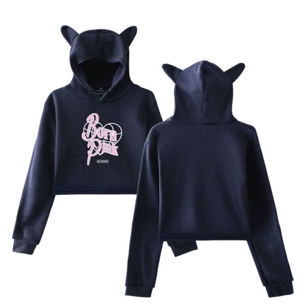 Blackpink Born Pink Cropped Hoodie #8 - Image 3