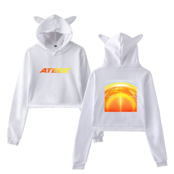 Ateez Cropped Hoodie #2 - Image 3