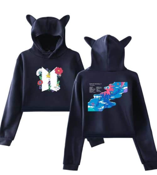BTS Cropped Hoodie #2