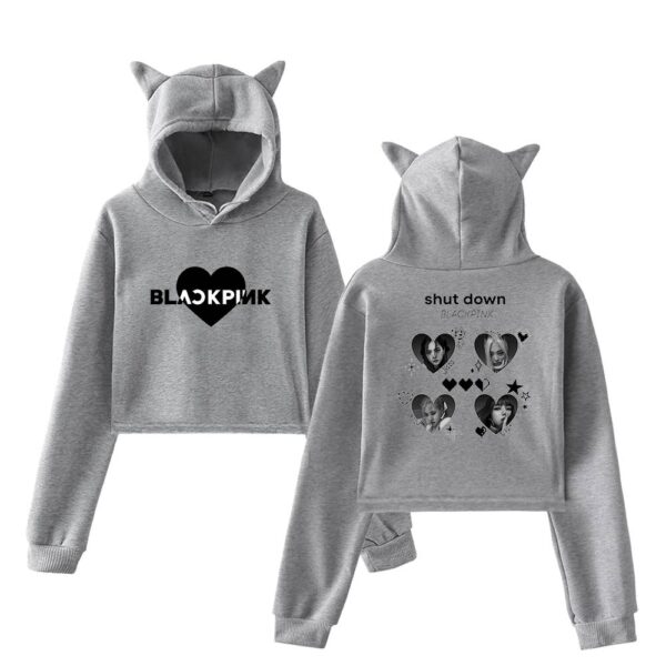 Blackpink Shut Down Cropped Hoodie #1 - Image 4