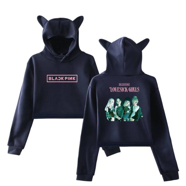 Blackpink Zepeto Cropped Hoodie #3 - Image 4
