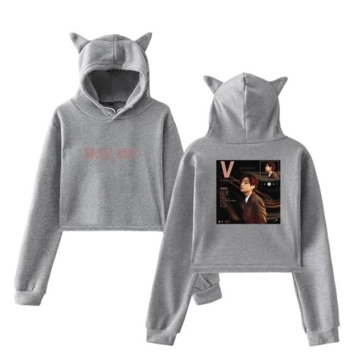 BTS V Cropped Hoodie #3