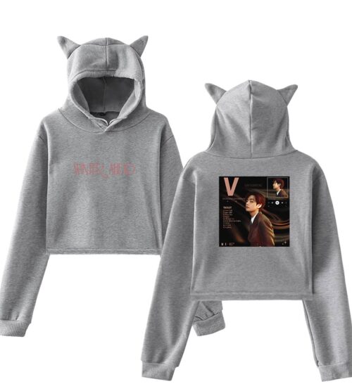 BTS V Cropped Hoodie #3