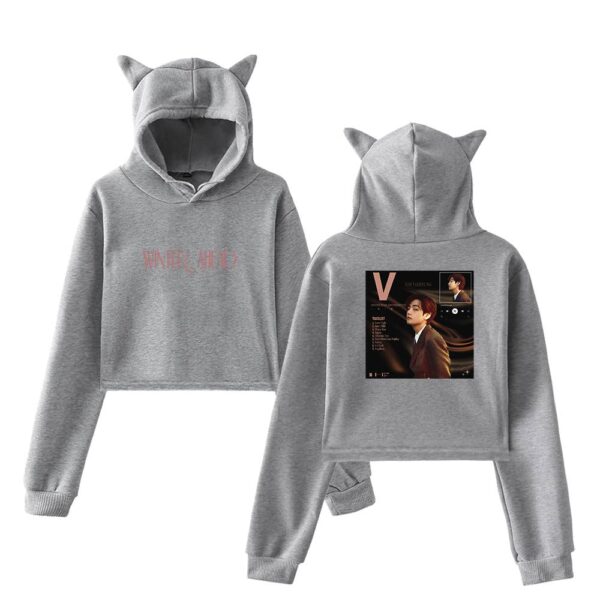 BTS V Cropped Hoodie #3