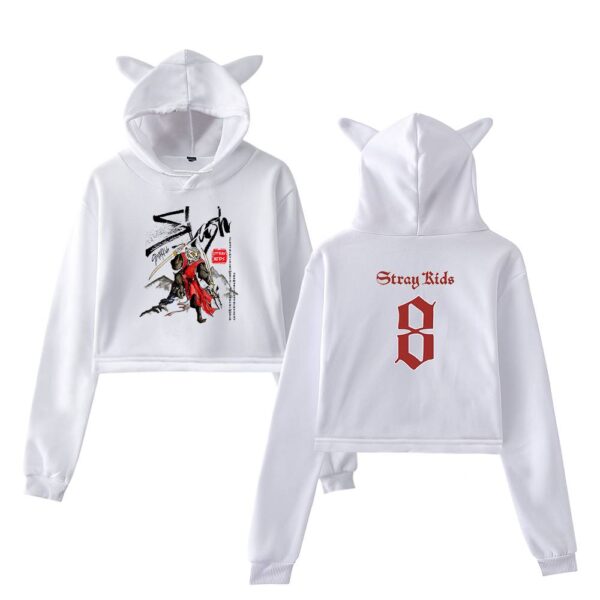 Stray Kids Dominate World Tour Cropped Hoodie #3 - Image 3