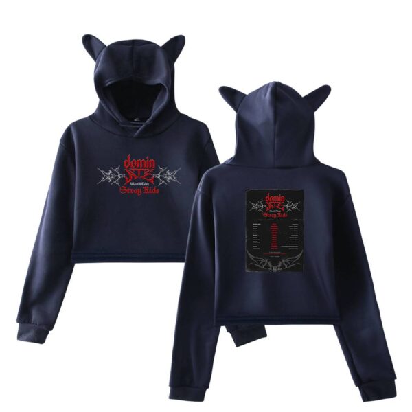 Stray Kids Dominate World Tour Cropped Hoodie #4 - Image 3