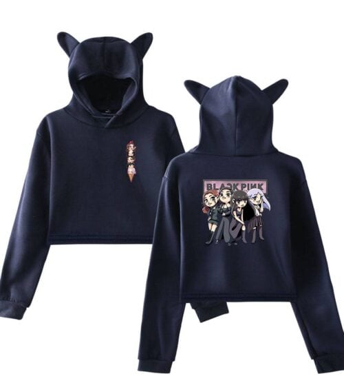 Blackpink Born Pink Cropped Hoodie #10