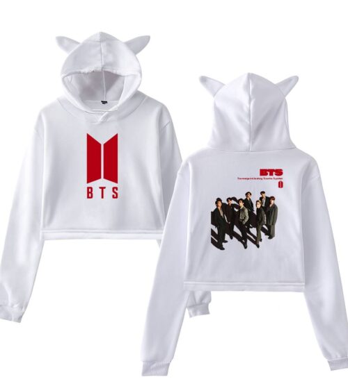 BTS Cropped Hoodie #4