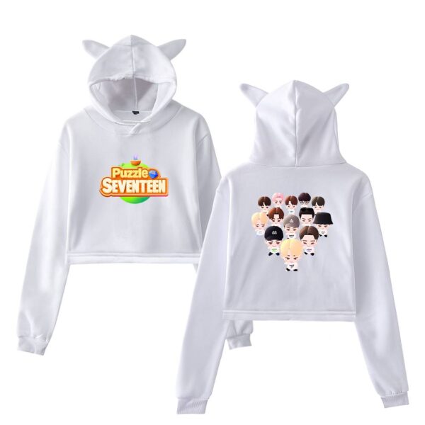 Seventeen Cropped Hoodie #2 - Image 3