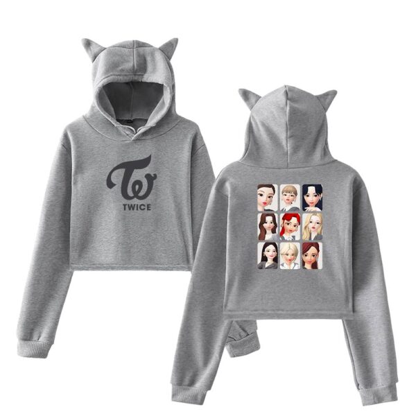 Twice Zepeto Cropped Hoodie #1 - Image 4