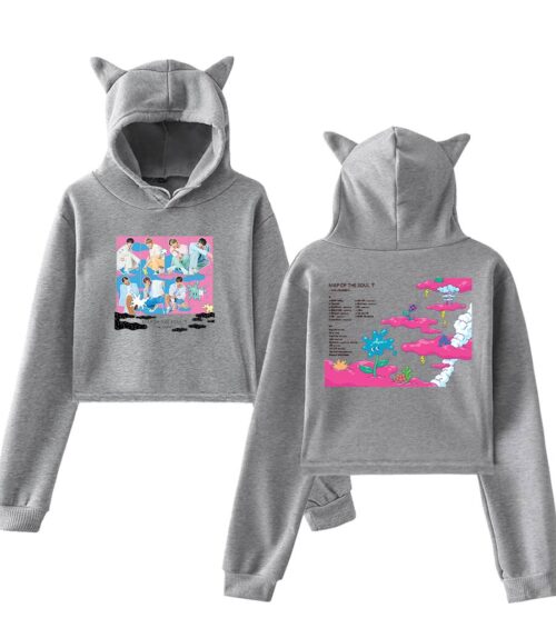 BTS Cropped Hoodie #3