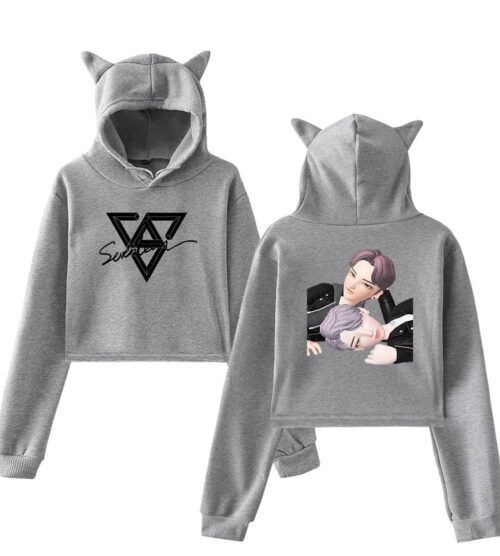 Seventeen Cropped Hoodie #3