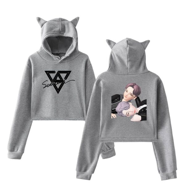Seventeen Cropped Hoodie #3