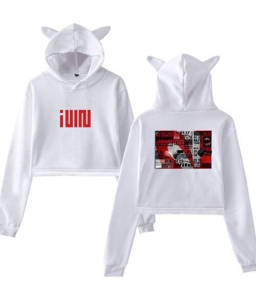 Gidle Cropped Hoodie #10