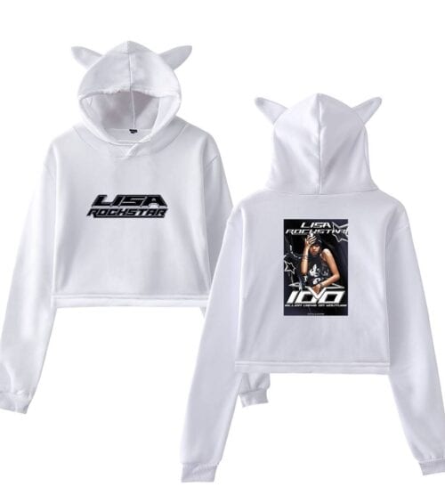 Lisa Blackpink Cropped Hoodie #4