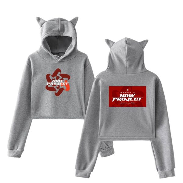 Monsta X Cropped Hoodie #4 - Image 4