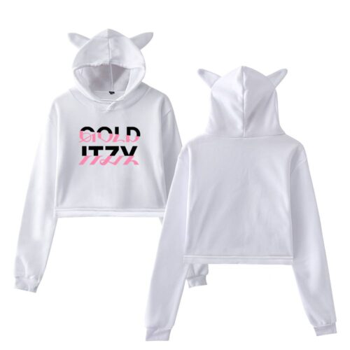 Itzy Gold Cropped Hoodie #1 + Gift