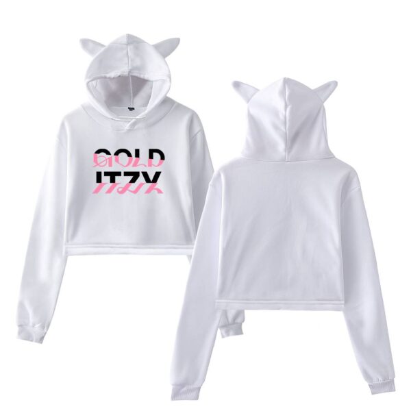 Itzy Gold Cropped Hoodie #1 + Gift