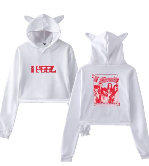 Gidle “I Feel” Cropped Hoodie #4
