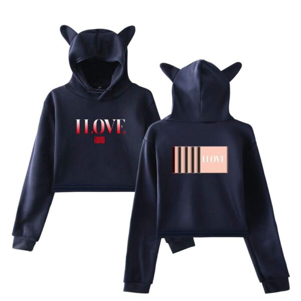 Gidle Cropped Hoodie #5 - Image 3