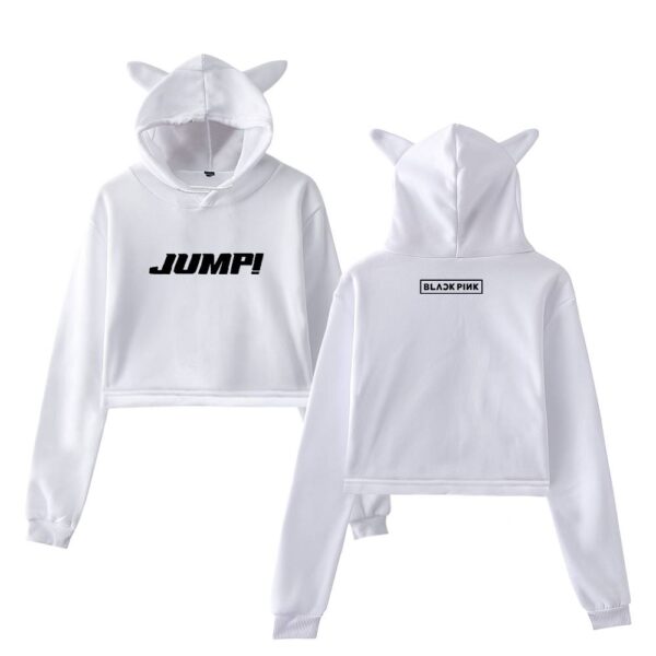 Blackpink Jump Cropped Hoodie #4 - Image 2
