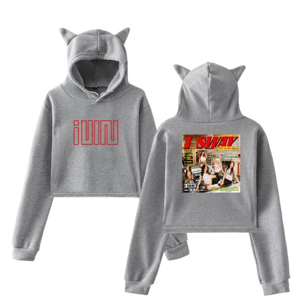 Gidle I Sway Cropped Hoodie #4 - Image 4