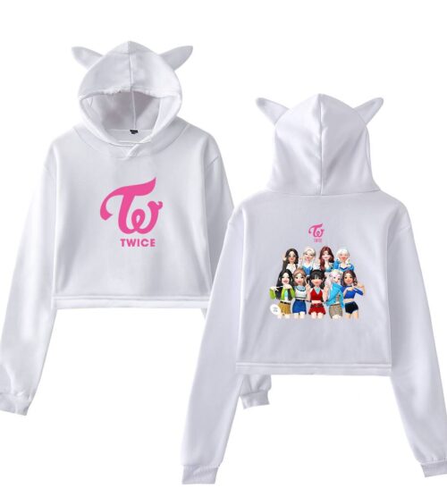 Twice Zepeto Cropped Hoodie #4