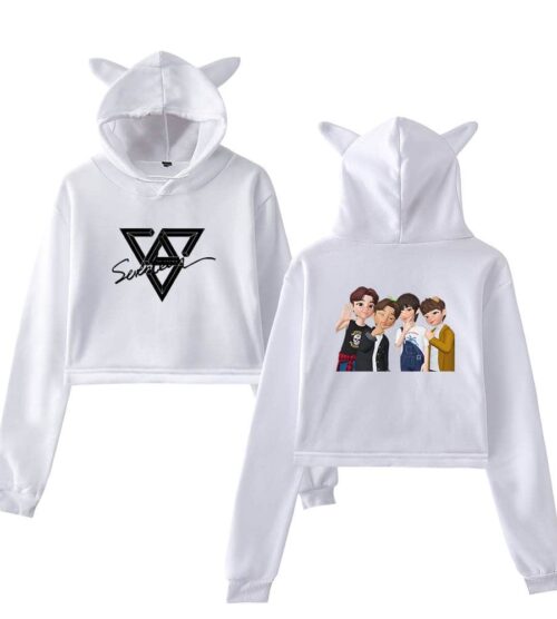 Seventeen Cropped Hoodie #1