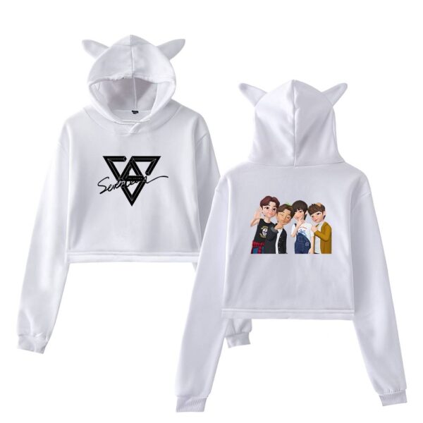 Seventeen Cropped Hoodie #1