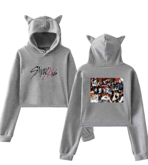 Stray Kids Circus Cropped Hoodie #3