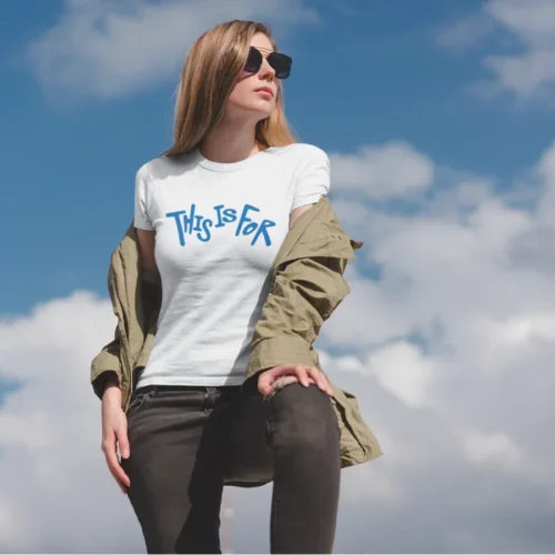 Twice This Is For T-Shirt Blue Logo