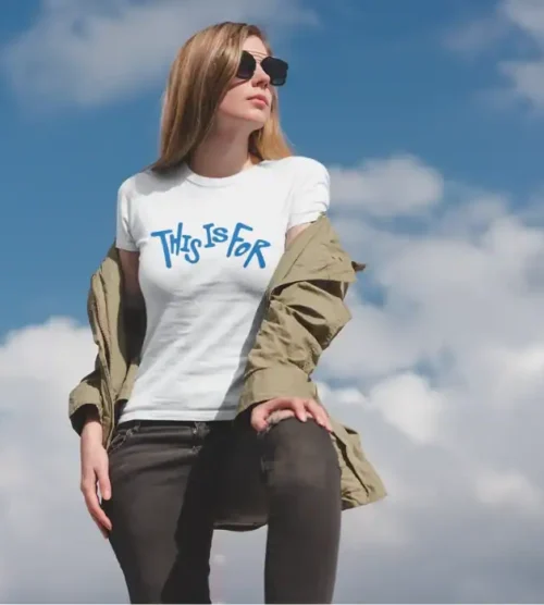 Twice This Is For T-Shirt Blue Logo