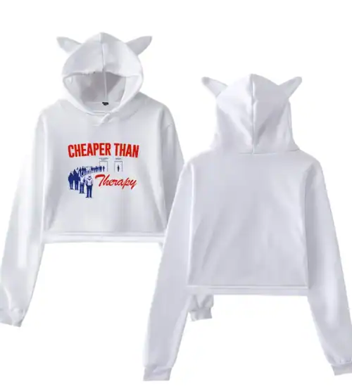Alex Warren Cheaper Than Therapy Cropped Hoodie #2