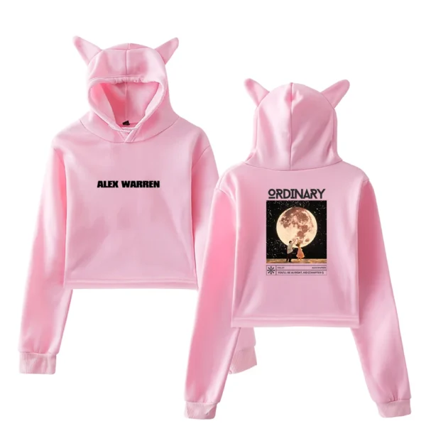 Alex Warren Ordinary Cropped Hoodie #3 - Image 3
