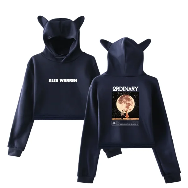 Alex Warren Ordinary Cropped Hoodie #3 - Image 4