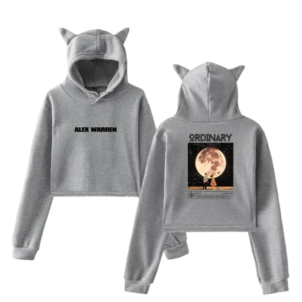 Alex Warren Ordinary Cropped Hoodie #3 - Image 5