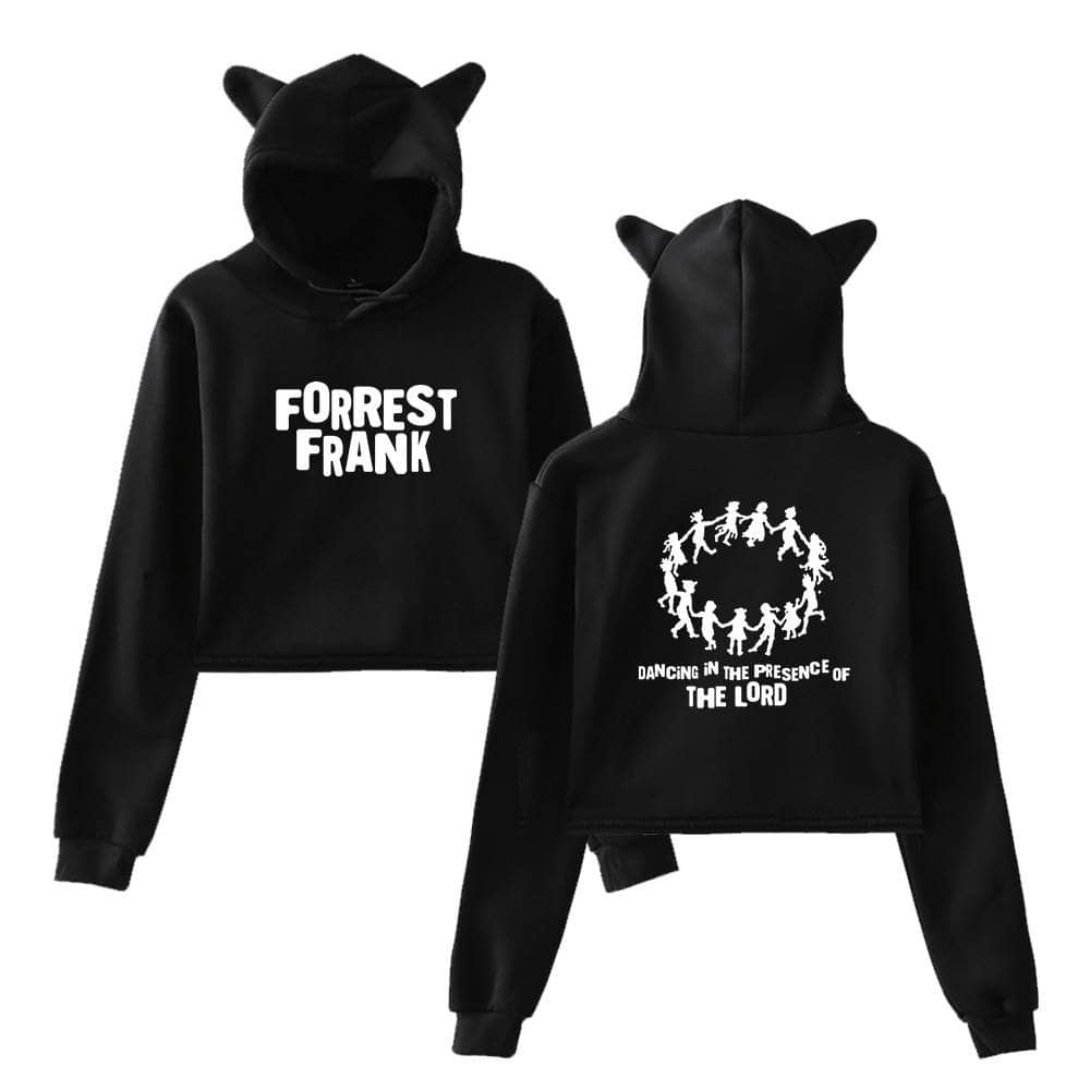 Forrest Frank kpop merch hoodie with playful design and unique text, perfect for fans and trendy streetwear enthusiasts.