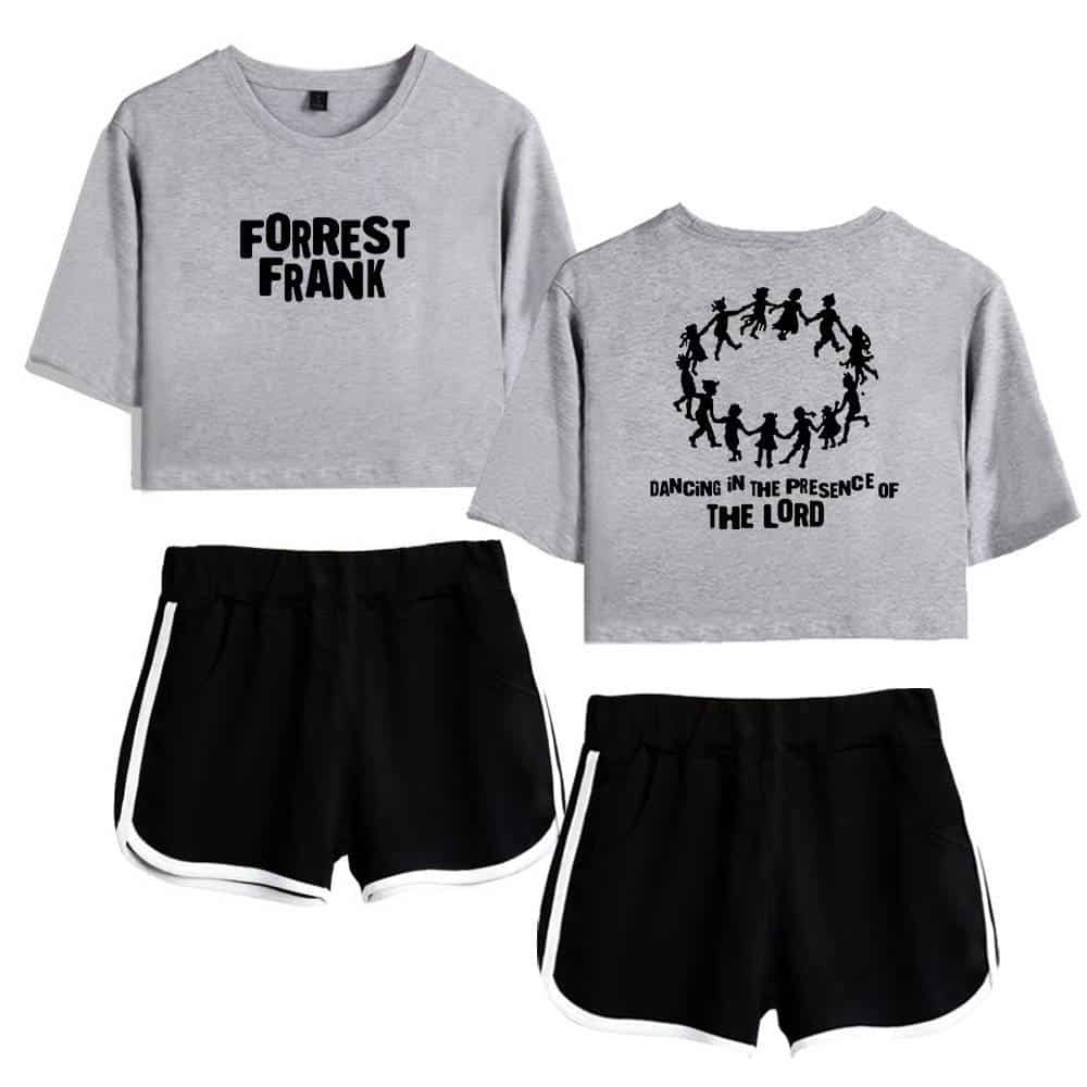 Forrest frank kpop merch t-shirt bundle with graphic tees and shorts for fans of K-pop style music and fashion.